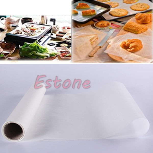 Bakplåtspapper 500*30cm Papper Silikon Bakmatta Rulle Vax Non-stick Kök