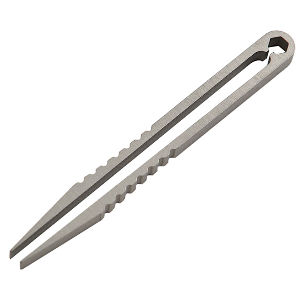 Titanium Pinsett EDC Pinsett Mini Titanlegering Klemme Pinsett Overlevelsesverktøy for Utendørs Reise Camping Fotturer Hjem