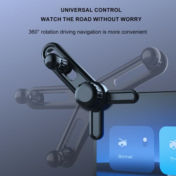 Bilinstrumentbræt Frontmonteret Telefonholder Base med 17 mm Interfaces til Biler