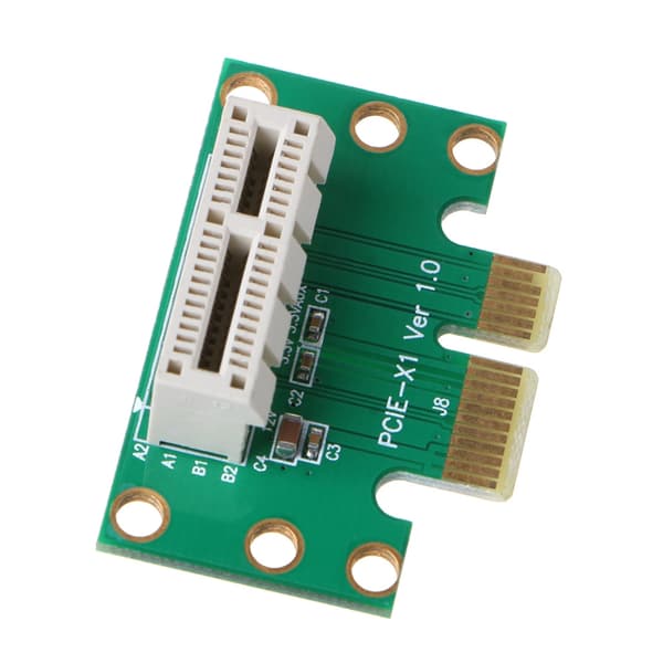 X1 Adapter Riser-kort PCI E PCIE X1 till X1 Slot Converter-kort 1U Serverchassi