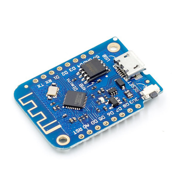 WeMos- D1-Mini V3.0 NodeMcu 4MB byte WIFI Internet Of Things Development Board Baserat ESP8266 för Arduino- Nodemcu Micro