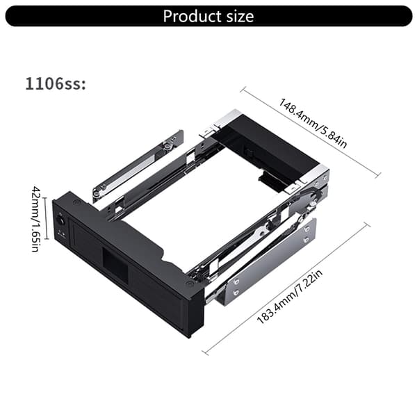 3,5 tommer SSD harddiskholder i metal monteringsbeslagadapter