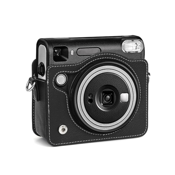 Bärbar kameraväska, liten case Kameraaxelväska Färgglad PU-modemönster case för SQ40-kamera