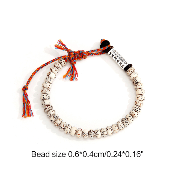 Sex tecken Mantra Armband Handvävt armband Wealth Luck Beaded Armband för män Kvinnor Amulett Smycken Present