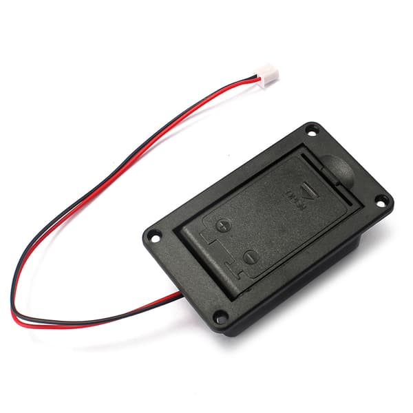 1PC 9V Batterihållare för Case Box Cover för Gitarr Bas Active Pickup Connector