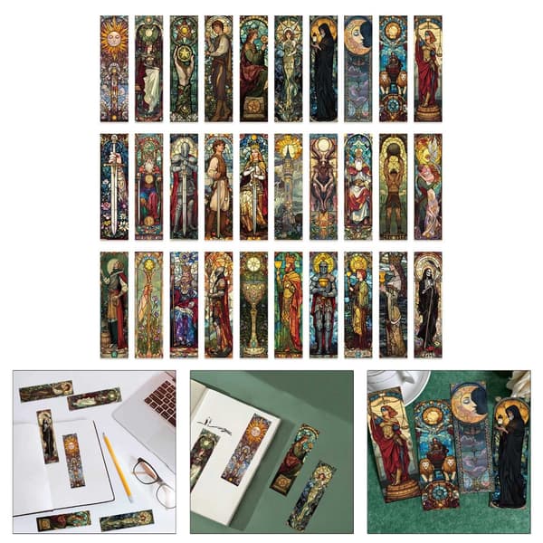 Tarot-tema bokmerker 6x1,5 tommer for bokelsker, leser, forfatter, lærer, student