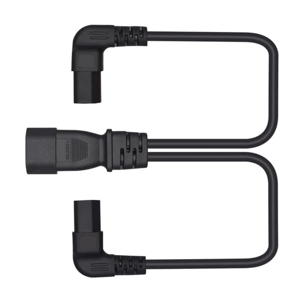 US Standard 3-benet IEC320 C14 til 2xC13 Y-splitterkabel til bærbare computere