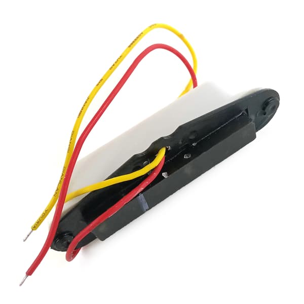 Strat Style elgitarr Pickup Kit, Single Coil Pickup Laddad Highout Pickup Ersättning Passar för 6-strängad gitarr Black