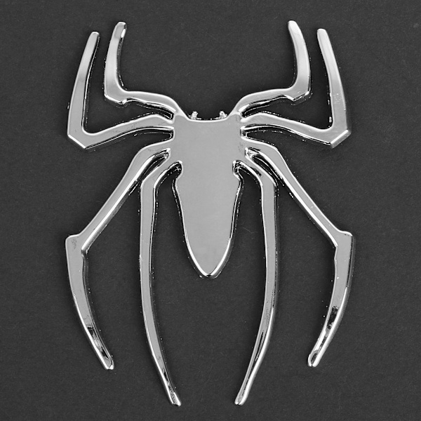 3D Bilklistremerke HOT Universal Metall Spider Emblem Chrome Motor Dekal Ornament