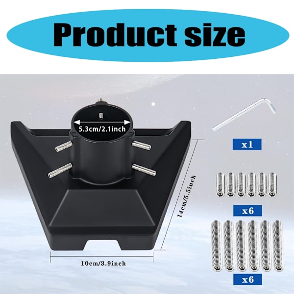 Rörfäste Adapter Kit Takrör Montering Metallstativ för Gen 3