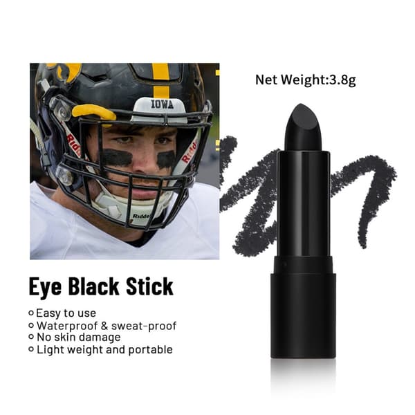 Øjen sort læbestift til sport Halloween Cosplay kostumefester makeup