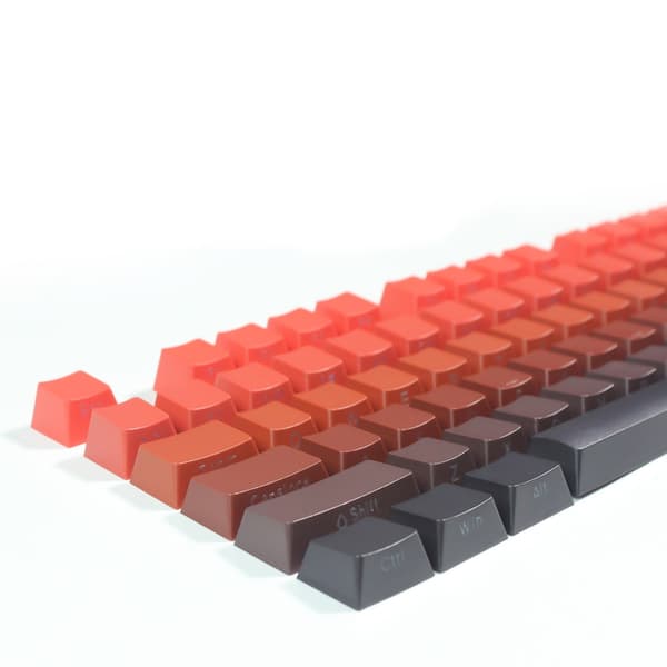 OEM Profil Gradient Keycaps Tilbyder Levende Visuel Appel og Komfort