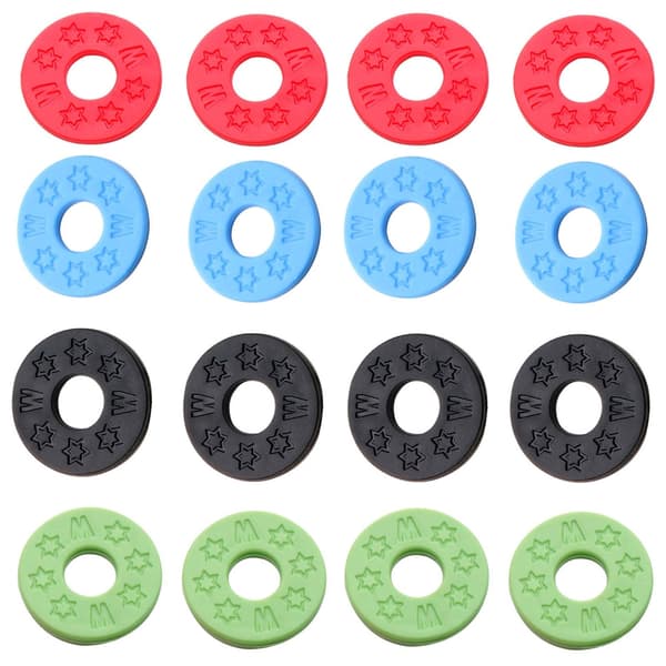 10 stycken svart gitarrrem Låsning Silikonrem Lås Gummi Gitarrrem Låsblock Gitarrskydd Gitarrlås Green