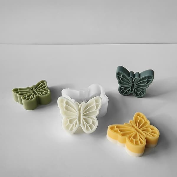DIY Fjärilsformad Aromaterapi Ljus Silikonform Unika Doftljusformar