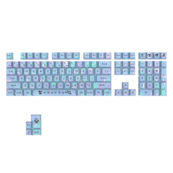 OEM Profil ANSI ISO PBT Dye-Subbed Keycaps for MxStructure Brytere Gaming Mekanisk Tastatur Ulike Layout