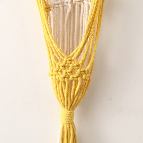 Nordisk handvävd hängande gobeläng Blomkorghållare Tofs Makrame Vägghängande Bohemisk hemdekoration Hand
