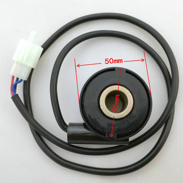 Motorcykel Sensor Kabel Odometer Wire med 4 Magneter til Speedometer Tachometer