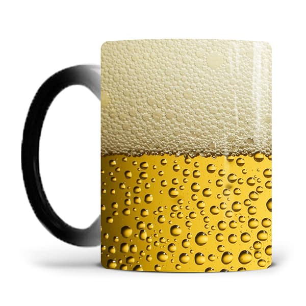 Ölfärgsförändringskopp Värmekänslig tekopp Kaffemuggar Ölbubbelmönster Vattenkoppar Keramiskt material för tevatten