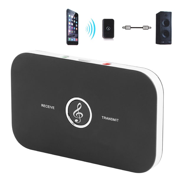 Bil Bluetooth-kompatibel Audio Receiver Transmitter AUX RCA 3.5 3.5MM Jack Stereo Musik Trådløs Adapter