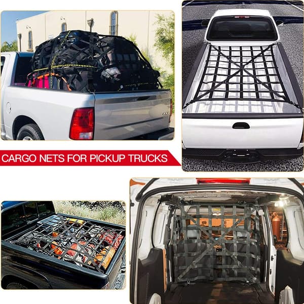 Lastgaller för Pickup Trucks SUVs Nylonförstärkta Krokar Glidsäker Design S
