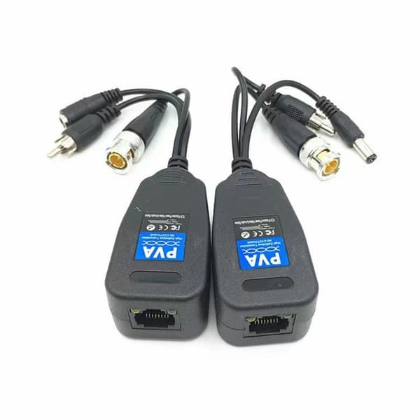 Passiv CCTV Coax BNC RJ45 BNC Kabel Strøm Video Transceiver Koblinger