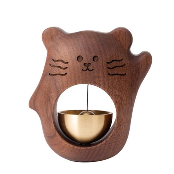 Japansk Dörrklocka Tiger för Kattdörr Dörrpåminnare Magnetisk Sugpropp