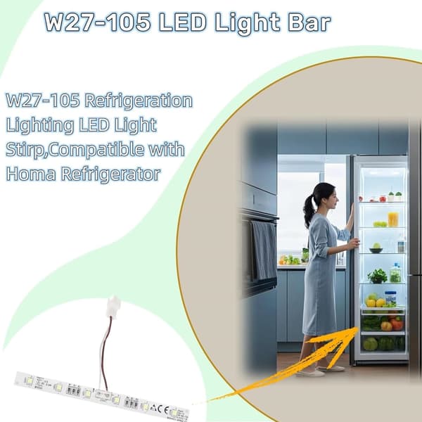 LED-lyserstatning Køleskab LED-lys egnet til nem installation