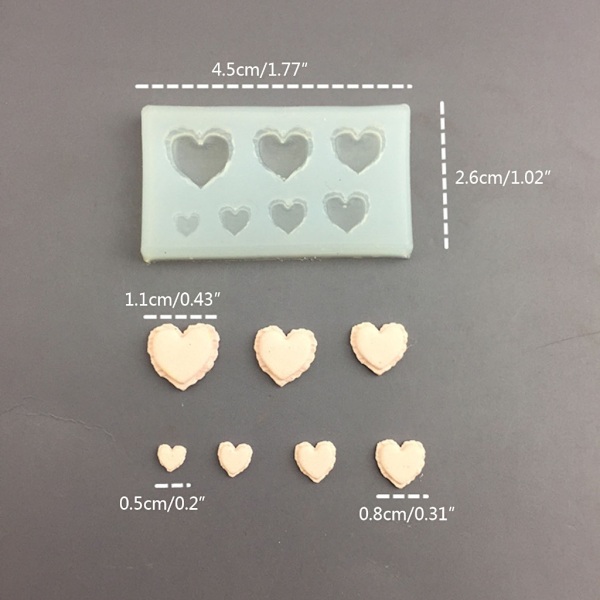 Simuleringsljus Silikonform Miniatyr Donut Cookie Bröd Biscuit-Form S