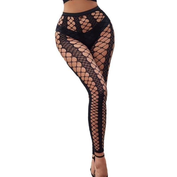 Dame Fishnet Strømper Mønstrede Lårhøye Fishnet Strømpebukser Gave