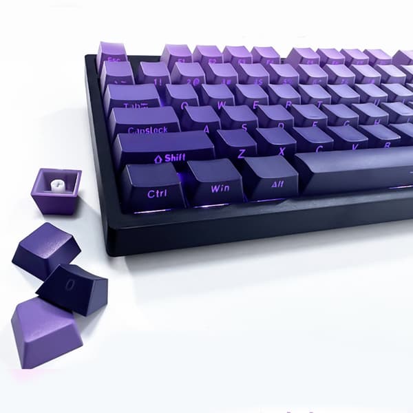 134 stk. Double Shot Keycaps Brugerdefineret Keycap Sæt Dye Sub Side-lit Backlit Keycaps