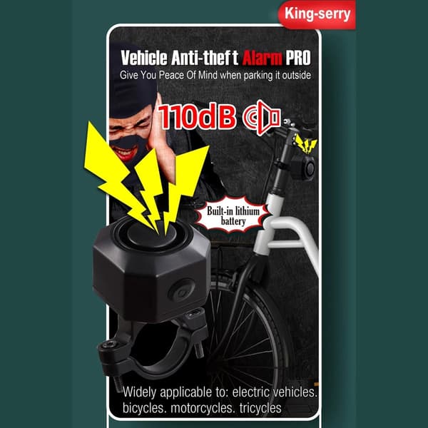 Motorcykel Stöldskydd Vibrationslarm System Fordon Säkerhetslarm System