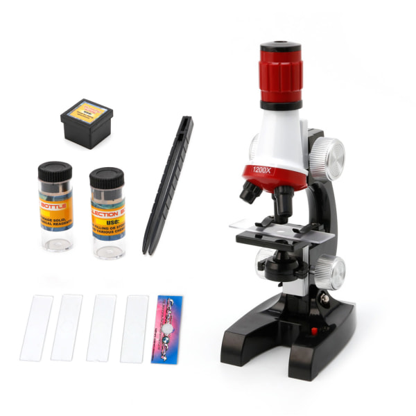 Barn Mni Mikroskop Study Tillbehör Lärande för lek Rolig bordsleksak Bästa set Science School