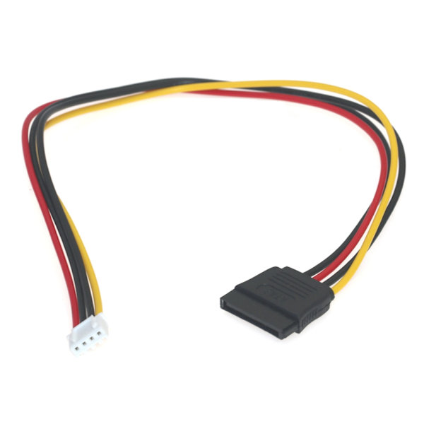 SATA15P Hona till 4P Hona ITX Strömkabel Omvandlarkabel för SATA Hårddiskar Ström Röd kabel för 5V Strömförsörjning