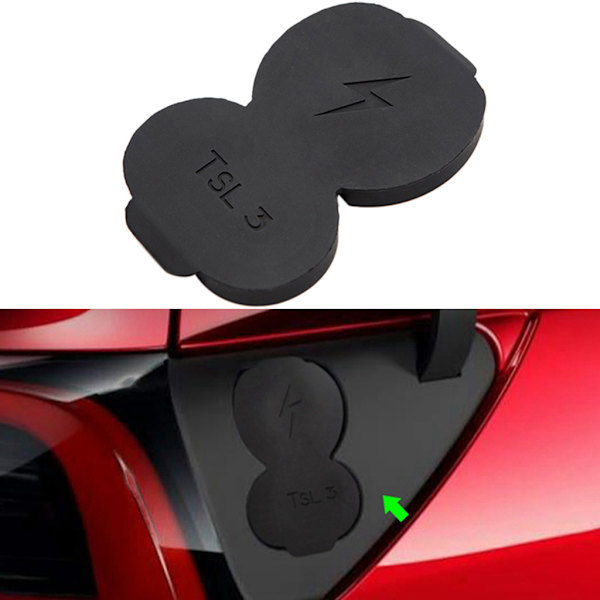 Skyddande cover lock Car Charging Port Cap för Tesla Model 3 Model Y