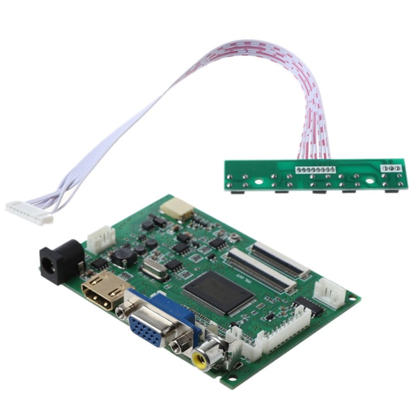 1Set HDMI-kompatibelt VGA 2AV 40/50Pin PC Controller Board för Raspberry PI 3