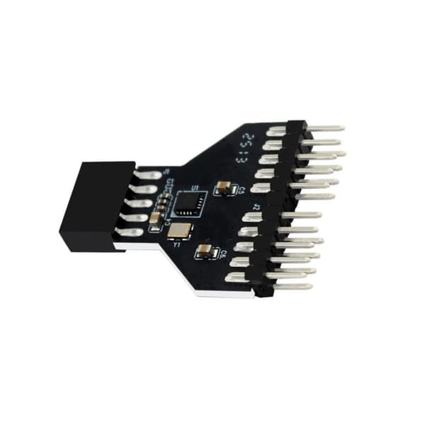 Skærmet USB2.0 Header Splitter Dobbelt Interface Design Til PC Builds