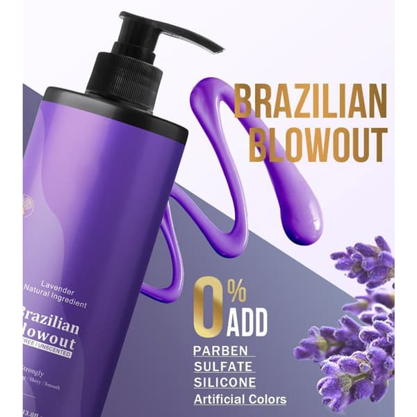 Brasiliansk Keratin Hårbehandling Føntørring Udglatning Glatning Hår Varig