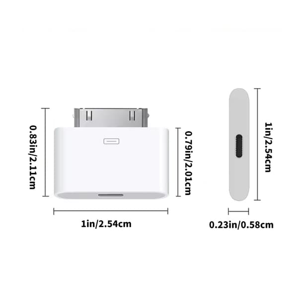 USB C til 30Pin-stik til Pad- og telefonmodeller med understøttelse af hurtig opladning