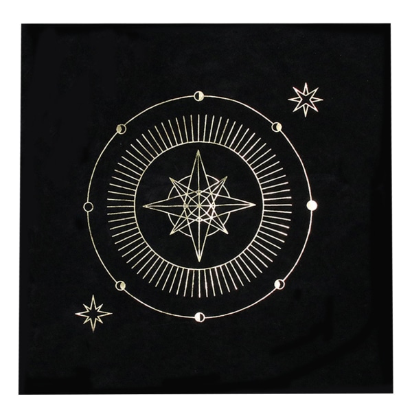 Fyrkantig form Pendel spådom Altare Bordsduk Brädspel Tarot Pad Rune Duk Astrologi Oracles Brädspelsmatta 13