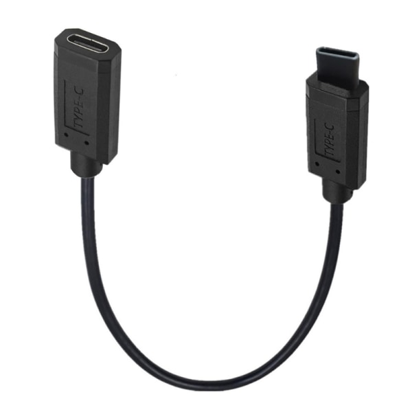 Type C Hann til Hunn Datakabel Usb3.1 Slitesterk og Antistatisk Testledning 10Gbps Rask Dataoverføring