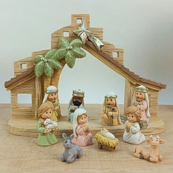 Julekrybbefigurer, Julefigur Ornament Julekrybbe Scene Statue