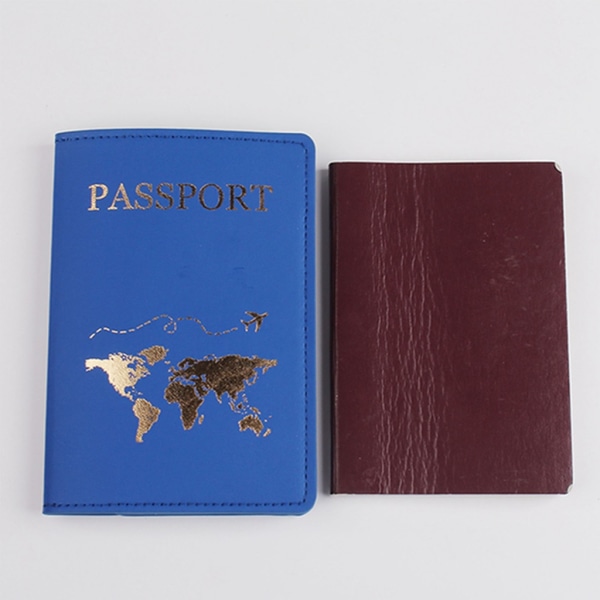 Mode Rese Pass Cover Pu Läder Print Bagagelapp Resväska Adresshållare Bagage Boarding Tag Etikett Rose red  2 piece set
