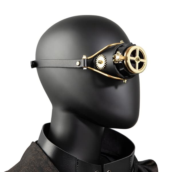 Justerbare Retro Steampunk Motorcykelbriller til Rollespil og Temafester