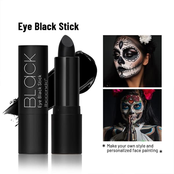 Øjen sort læbestift til sport Halloween Cosplay kostumefester makeup