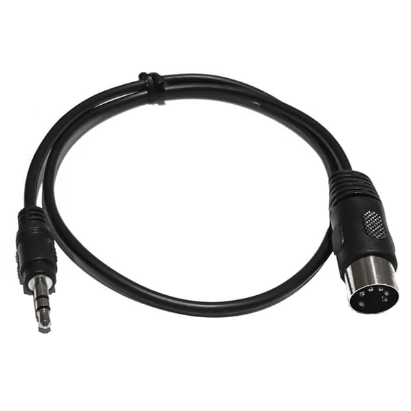 3,5 mm TRS han til 5-pin DIN kabeladapterledning til lydenheder