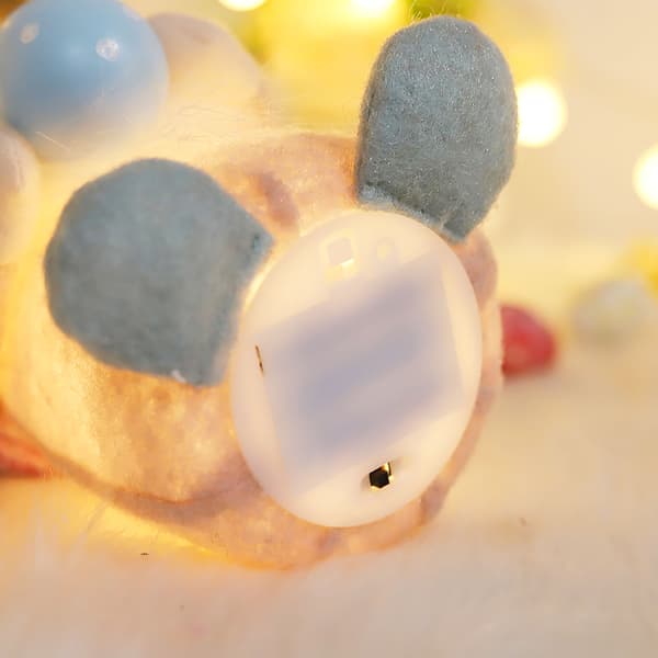 Påskhare Gnome Plysch Skandinavisk Tomte Elf Decorations Lighted Rabbit Decor Pink