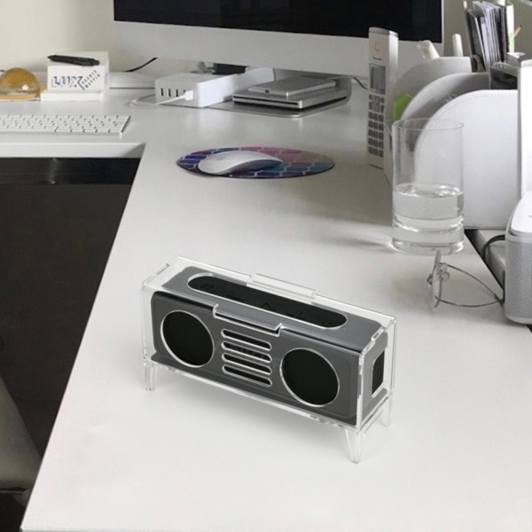 Smart Speaker Bordsstativ Dekorativ Hållare för Anker Soundcore 2, vacker skrivbordsdekoration för kontor/rum