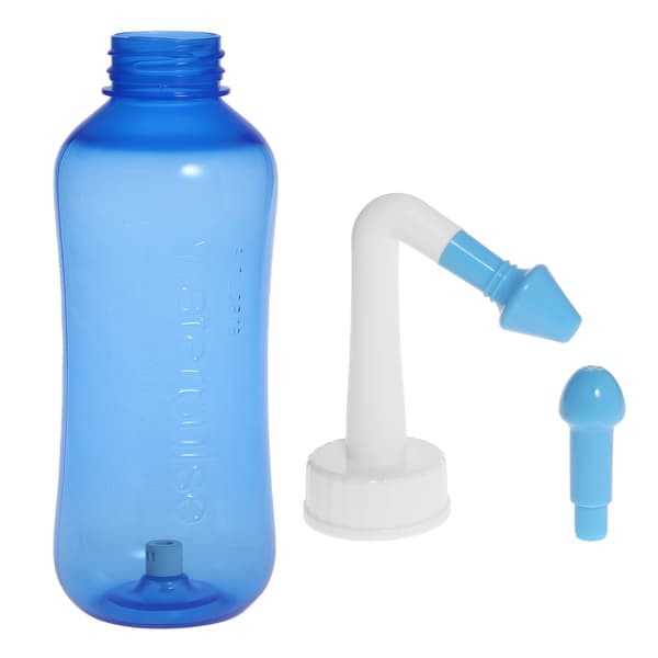 Neseskyllesystem for Voksne og Barn Potte Sinus & Allergi Lindring Skyll Neti 500mL