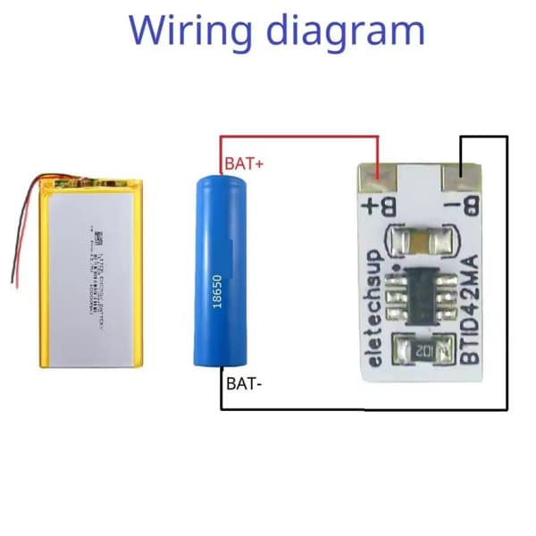 1S 3.7V Litium Batterikapasitetsindikator Modul 4.2V LED Display Indikator