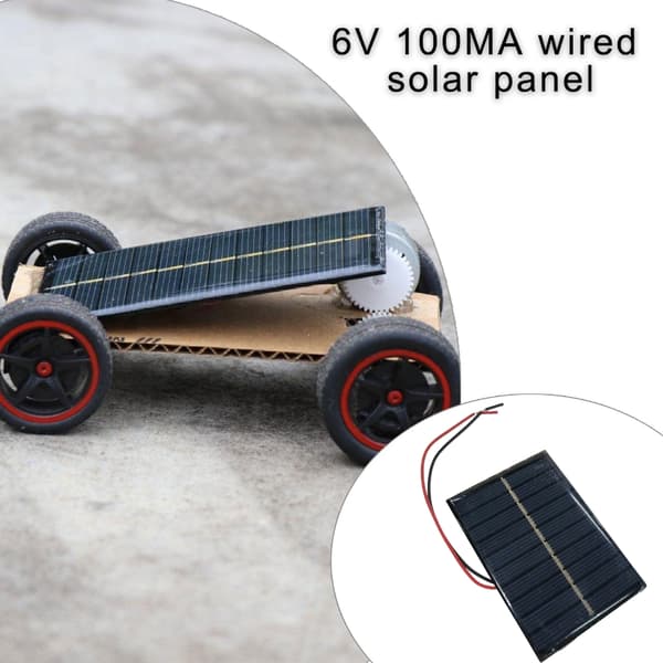 Mini solcellepanelmodul 6V med kabel polysilisium for utendørs hagelampe